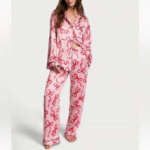Victoria secret Glazed Satin Long Pajama Set